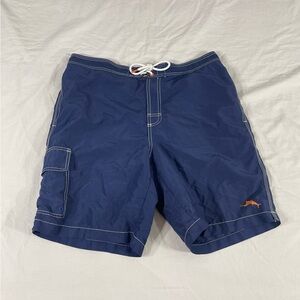 Tommy Bahama Mens Blue Board Swin Shorts Size L